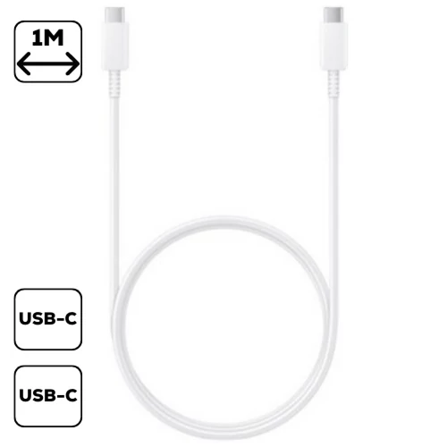 SAMSUNG C-TO-C KÁBEL, (5A), FEHÉR