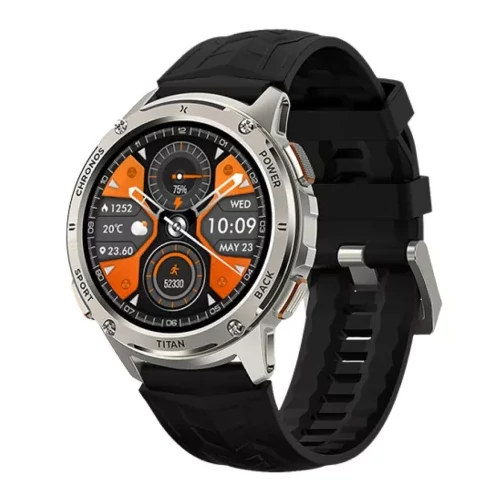 Maxcom FW110 Titan Chronos fémházas okosóra pulzus és vérnyomásmérővel ezüst