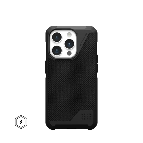 UAG METROPOLIS LT Apple iPhone 15 Pro (magsafe, kevlár fekete)