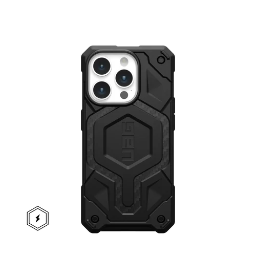 UAG MONARCH PRO Apple iPhone 15 Pro (magsafe, carbon fiber fekete)