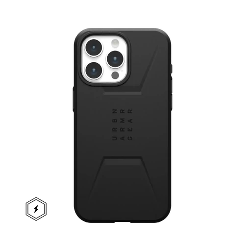 UAG Civilian MagSafe Apple iPhone 15 Pro Max hátlap tok, fekete