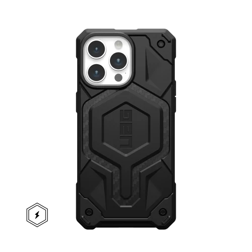 UAG Monarch Pro MagSafe Apple iPhone 15 Pro Max hátlap tok, carbon fiber