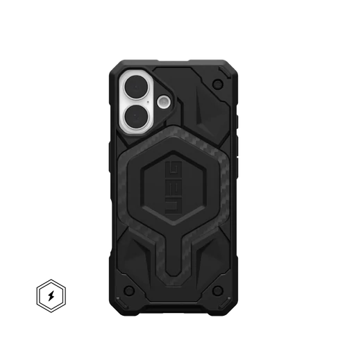 UAG MONARCH PRO Apple iPhone 16 (magsafe, carbon fiber fekete)