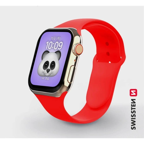 Apple Watch szilikon szíj, 38-40 mm, piros