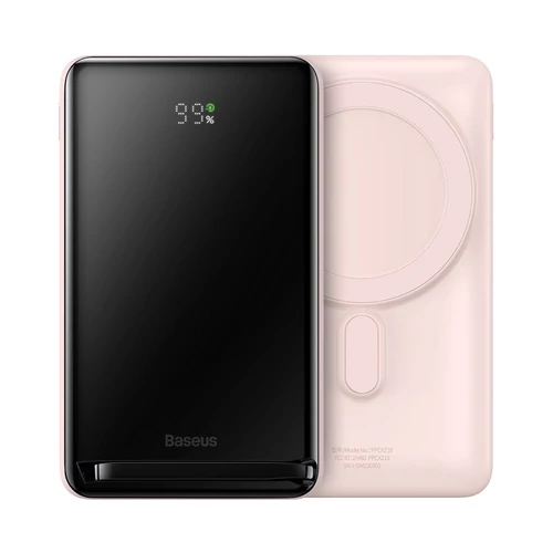 Baseus Magnetic Powerbank,10000mAh, 20W, rózsaszín (PPCX000204)