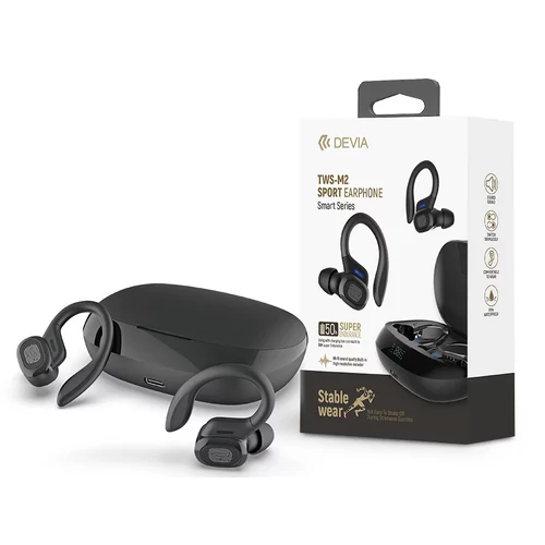 Devia TWS Bluetooth sztereó headset v5.0 + töltőtok - Devia TWS-M2 Sport Series