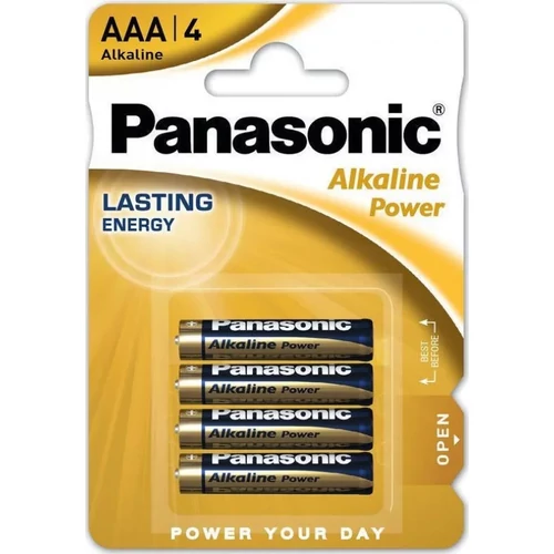 PANASONIC tartós elem (AAA, LR03APB, 1.5V, alkáli) (4db/cs)