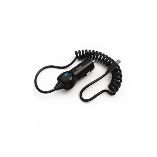 AUTÓS TÖLTŐ MICRO USB, 2,4A, FEKETE