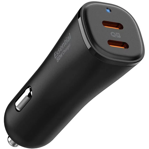 Spigen ArcStation Essential autós töltő, 50W, fekete