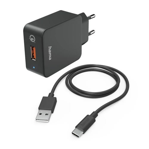 HÁLÓZATI TÖLTŐ SZETT "QC 3.0" USB -TYPE-C KÁBELLEL 19,5W