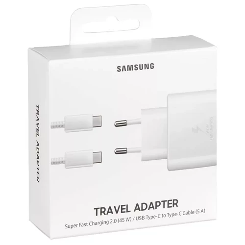 Samsung EP-TA845XBEGWW gyári hálózati fehér gyorstöltő 5A