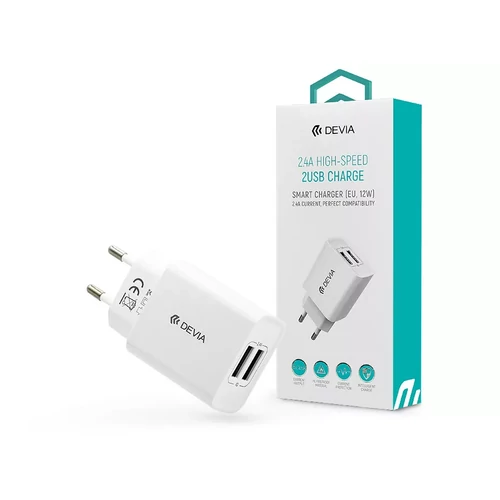 Devia hálózati töltő adapter 2xUSB-A  12W/5W