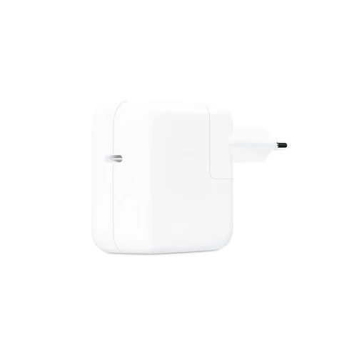 APPLE hálózati töltő Type-C aljzat (30W, PD gyorstöltő, MY1W2ZM/A utód) FEHÉR