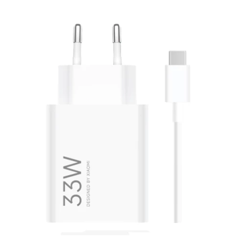 Xiaomi (BHR9956EU MDY-16-EF) gyári hálózati fehér gyors töltőfej 3A 33W + kábel