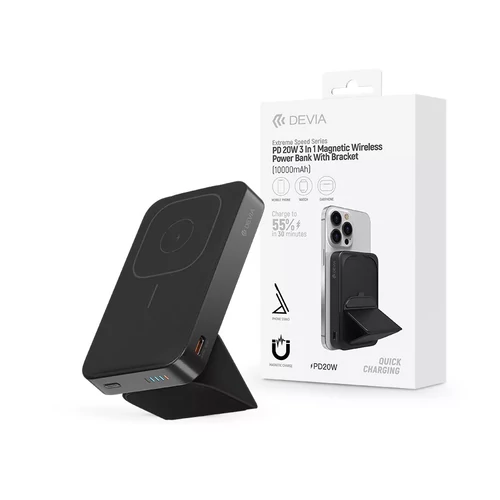 Devia Extreme Speed Series 20W 10.000 mAh (magsafe) FEKETE Külső akkumulátor / Power bank