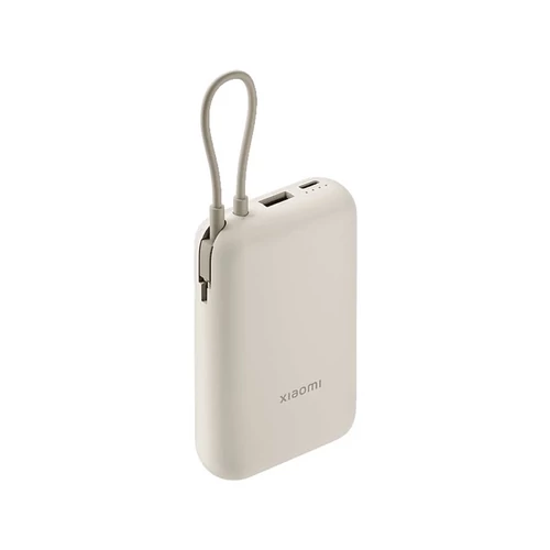 Xiaomi 10000mAh (beépített usb-c kábel) bézs Külső akkumulátor / Power bank