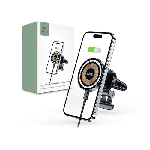 Tech-Pprotect  autós tartó szellőzőrácsra wireless / magsafe (vezeték nélküli töltéssel)