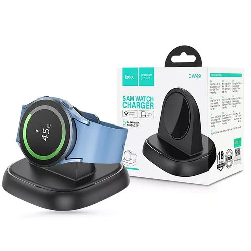 HOCO QI UNIVERZÁLIS VEZETÉK NÉLKÜLI TÖLTŐ ÁLLOMÁS SAMSUNG GALAXY WATCH ÓRÁHOZ - HOCO CW49 SAM WATCH