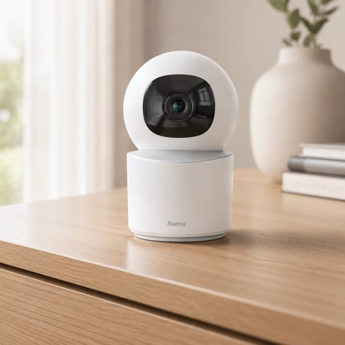 OKOS WIFI KAMERA 1080P, ÉJJELLÁTÓ, BELTÉRI, MOZGATHATÓ, FEHÉR