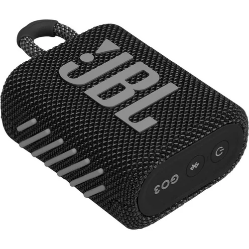 JBL GO3 bluetooth hordozható hangszóró (750mAh belső akku, 4.2W, vízálló, porálló) FEKETE