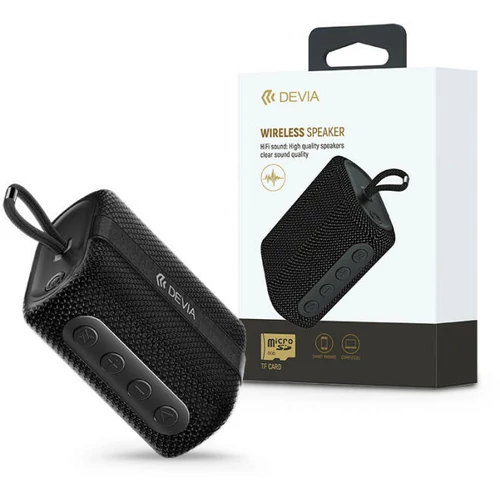 DEVIA VEZETÉK NÉLKÜLI BLUETOOTH HANGSZÓRÓ - DEVIA KINTONE SERIES LANYARD SPEAKER (O-A2) - FEKETE