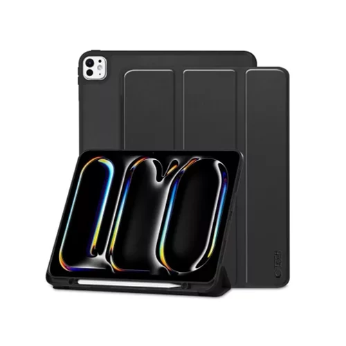 Apple iPad Pro 11 (2024) tablet tok (SmartCase) on/off funkcióval, Apple Pencil tartóval - Tech-Prot
