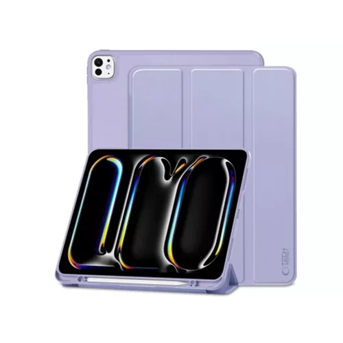 Apple iPad Pro 11 (2024) tablet tok (SmartCase) on/off funkcióval, Apple Pencil tartóval - Tech-Prot