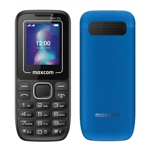 Maxcom MM135 Light mobiltelefon, dual sim-es kártyafüggetlen, fm rádiós fekete (töltő nélkül)