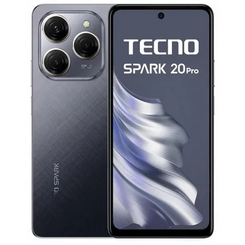 Tecno Spark 20 Pro 8/256 Moonlit Black (Android 13) mobiltelefon / okostelefon
