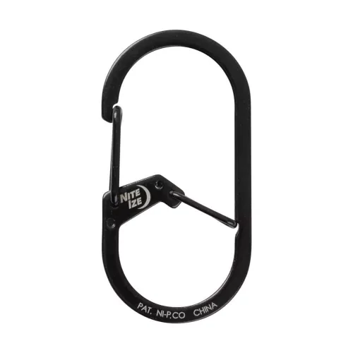 Nite Ize G -Series® dupla kamrás karabiner #2 - Fekete