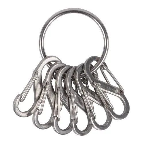 Nite Ize KeyRing acél kulcstartó, acél karabinerekkel