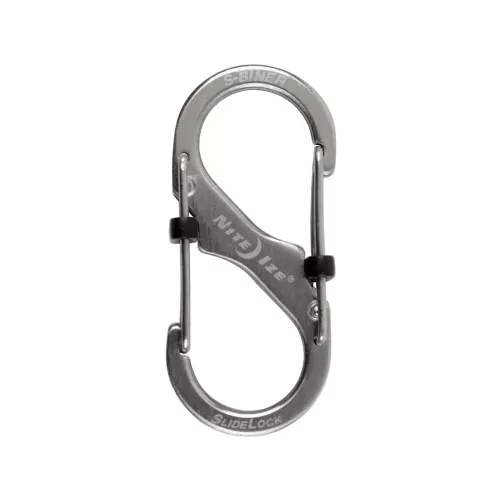 Nite Ize SlideLock karabiner #2 méret, fémszínű (LSB2-11-R3)