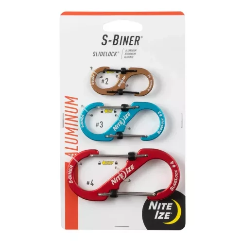 Nite Ize S-Biner® Alumínium S (dupla) Karabiner szett (3db)