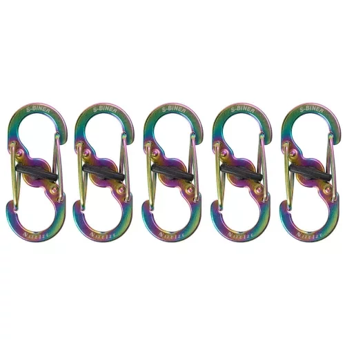 Nite Ize S -Biner® Microlock® acél - 5 csomag - Spectrum