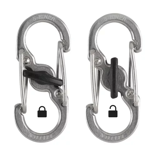 Nite Ize Microlock S karabiner (ezüst) 2 db (LSBM-11-2R3)