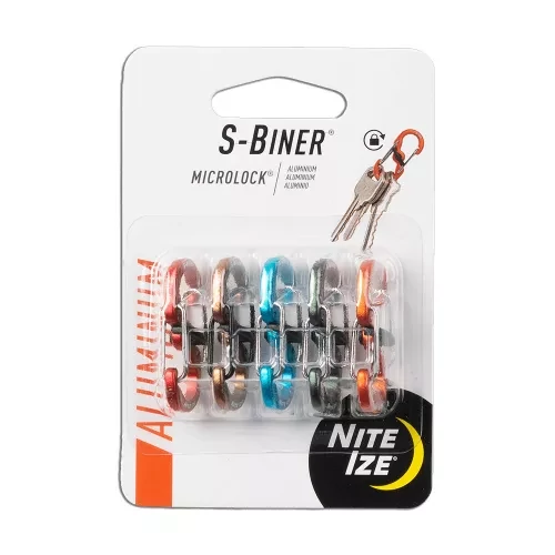 Nite Ize S -Biner® Microlock® alumínium - 5db/csomag - vegyes