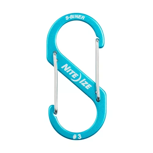 Nite Ize SBA3-03-R6 S-Biner® Alumínium S (dupla) Karabiner #3 - Kék