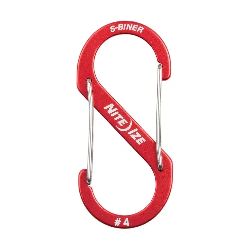 Nite Ize SBA4-10-R6 S-BINER® ALUMÍNIUM S (DUPLA) KARABINER #4 - PIROS