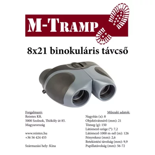 M-Tramp távcső 8x21