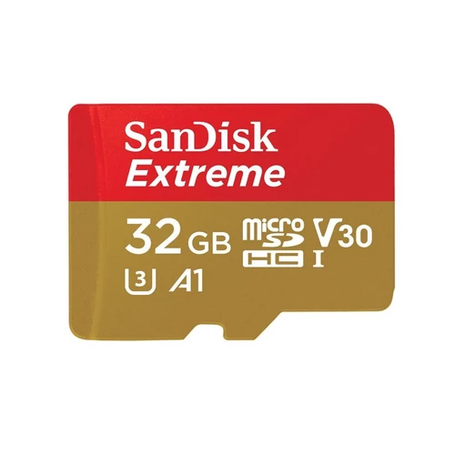 SANDISK MICROSD EXTREME KÁRTYA 32GB, 90MB/s CL10 UHS-I, V30, A1