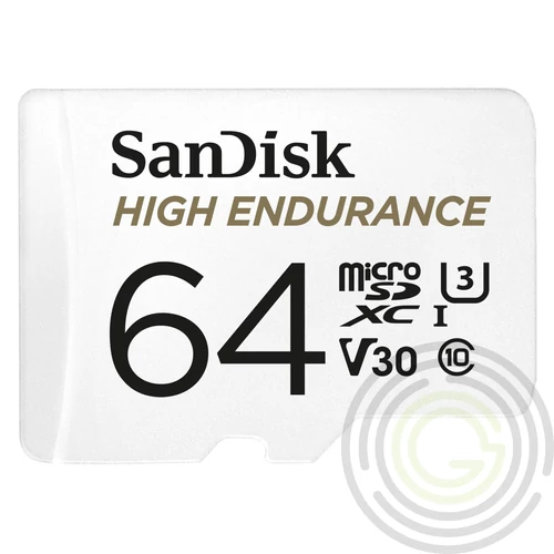 SANDISK MICRO SDXC KÁRTYA HIGH ENDURANCE 64GB,100 MB/S,C10,U3,V30