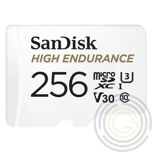 SANDISK MICRO SDXC KÁRTYA HIGH ENDURANCE 256GB,100 MB/S,C10,U3,V30