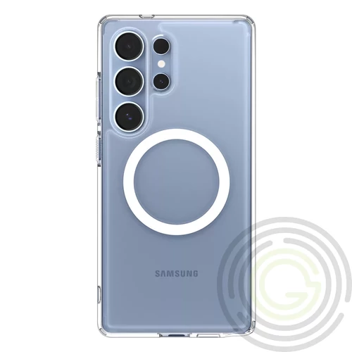 Spigen Ultra Hybrid MagFit Samsung Galaxy S25 Ultra tok, átlátszó-fehér