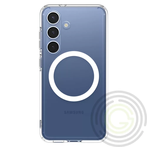 Spigen Ultra Hybrid MagFit Samsung Galaxy S25 tok, Clear White, átlátszó-fehér