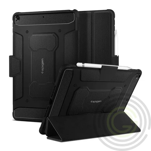 SPIGEN RUGGED ARMOR Apple iPad 10.2 (2021) tablet tok FEKETE