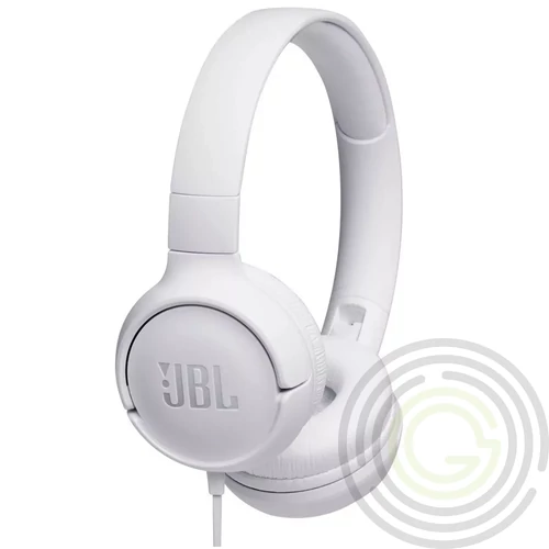 JBL Tune 500 vezetékes fejhallgató, 3.5mm jack, fehér
