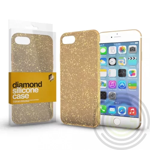 Diamond Szilikon tok Arany Apple iPhone 11 készülékhez (#118997)