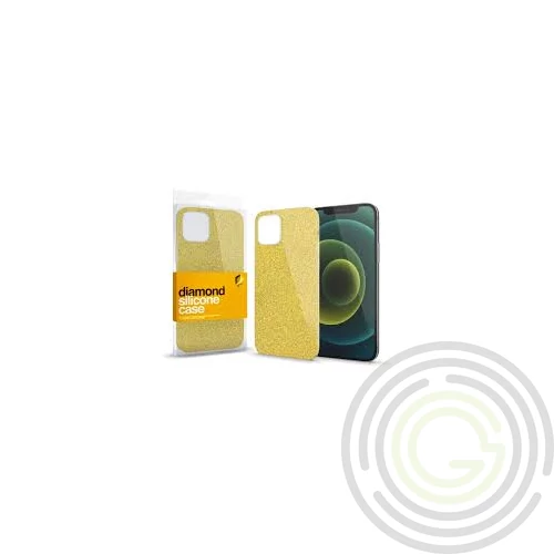 Diamond Szilikon tok Arany Samsung S22 Ultra készülékhez