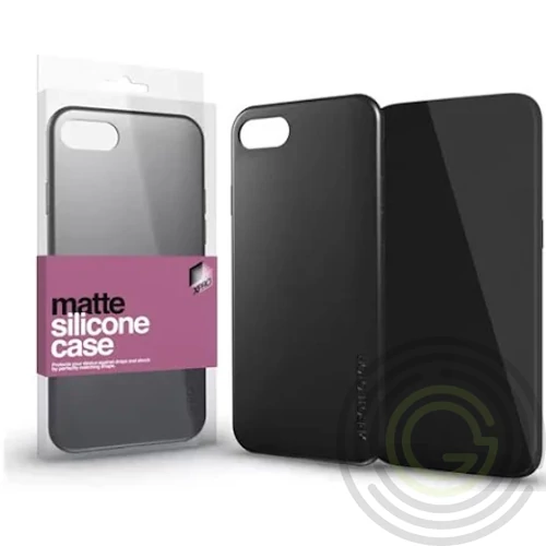 Szilikon matte tok ultra vékony fekete Samsung S22+ készülékhez