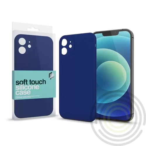 Soft Touch szilikon tok Slim sötétkék Samsung S23 Ultra készülékhez